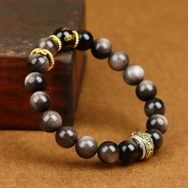 Black Myth Wukong Obsidian Original Couple's Hot selling Bracelet for Men and Women - Image 4