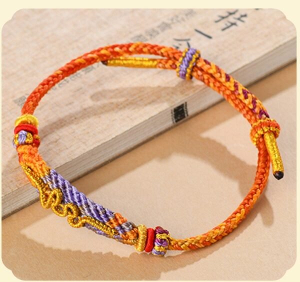 2025 Snake Year Golden Snake Knot Destiny Year Hand Rope DIY Hand Woven Red Rope Universal Zodiac Bracelet - Image 4
