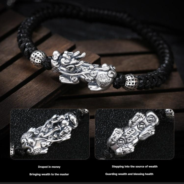 Attracting Wealth and Blessings Pixiu Dragon Knot Rope - Image 2