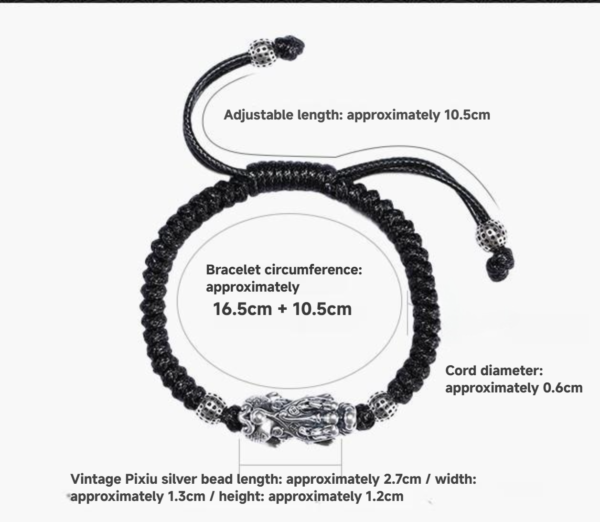Attracting Wealth and Blessings Pixiu Dragon Knot Rope - Image 3