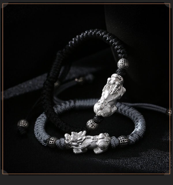 Attracting Wealth and Blessings Pixiu Dragon Knot Rope